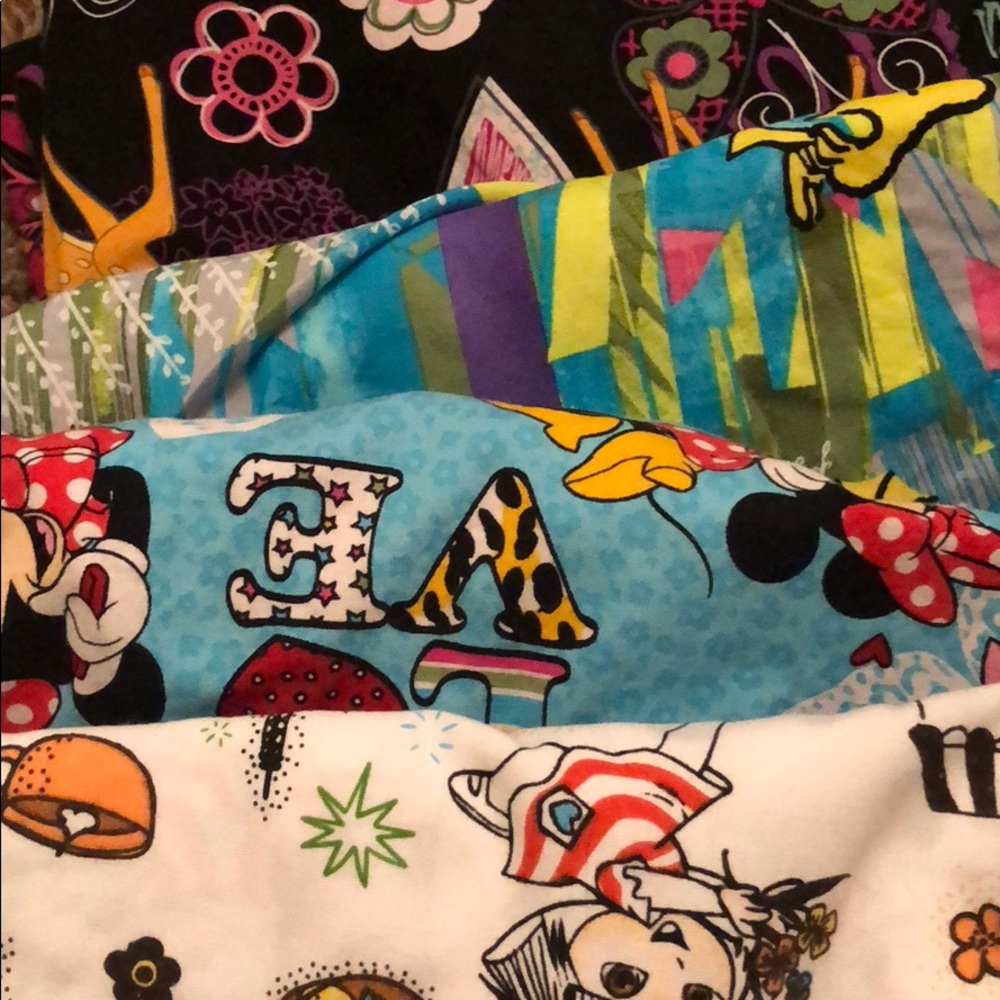 4 scrub tops